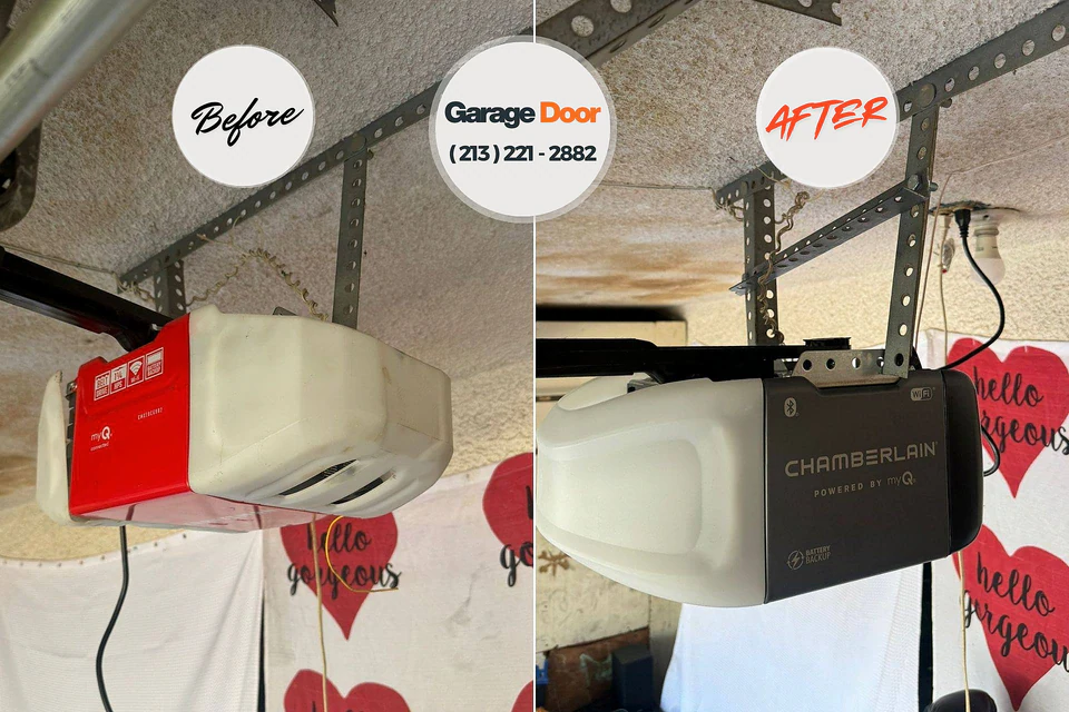 Before and after: garage door company Pocomoke City, MD